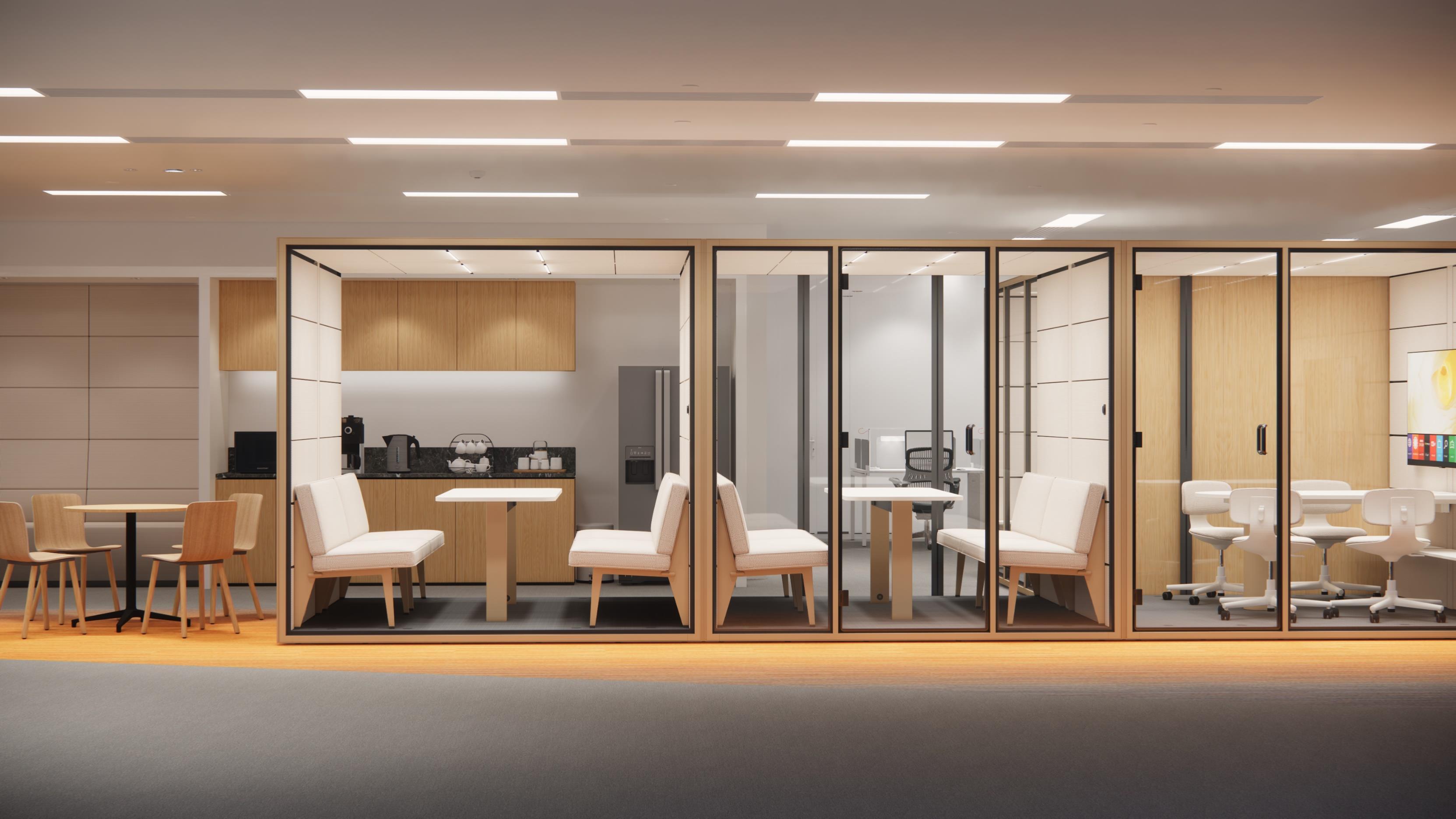CUBE installed in a warm office environment
